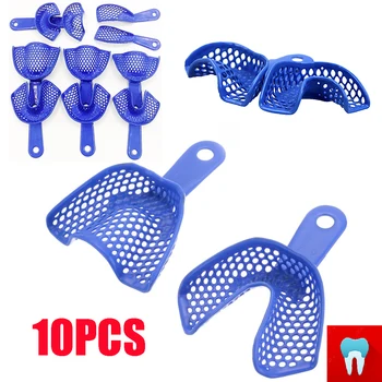 10 adet Diş Gösterim Tepsisi Plastik Çelik Diş Tutucular Diş Hekimliği Enstrüman Ağız Hijyeni Diş Hekimi Malzemeleri Diş Tepsileri Araçları