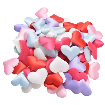100 adet / torba Kalp Konfeti El Atma Çiçek Yaprakları Düğün Evlilik Odası Dekor Malzemeleri TableLove Yatak Dekorasyon