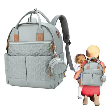 Bebek bezi çantası Sırt Çantası Su Geçirmez Seyahat Sırt Çantası Su Geçirmez Nappy Bebek Çantaları Emzik Tutucu Ve Arabası Sapanlar