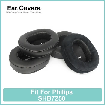 Kulak yastıkları Philips İçin SHB7250 Kulaklık Earcushions Protein Kadife Koyun Derisi Pedleri Köpük Kulak Pedleri Siyah Rahat