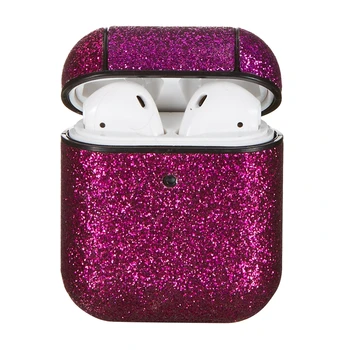 Lüks Glitter Parlak Kılıf Apple Airpods İçin 1 Moda Parlak Kılıf kablosuz bluetooth Kulaklık Kapak AirPods İçin 2 Kulaklık Coque