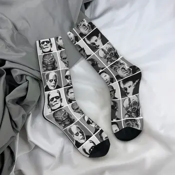 Sonbahar Kış Komik Kadın Erkek Evrensel Warhol Frankenstein Çorap Korku Cadılar Bayramı Ter Emici spor çorapları